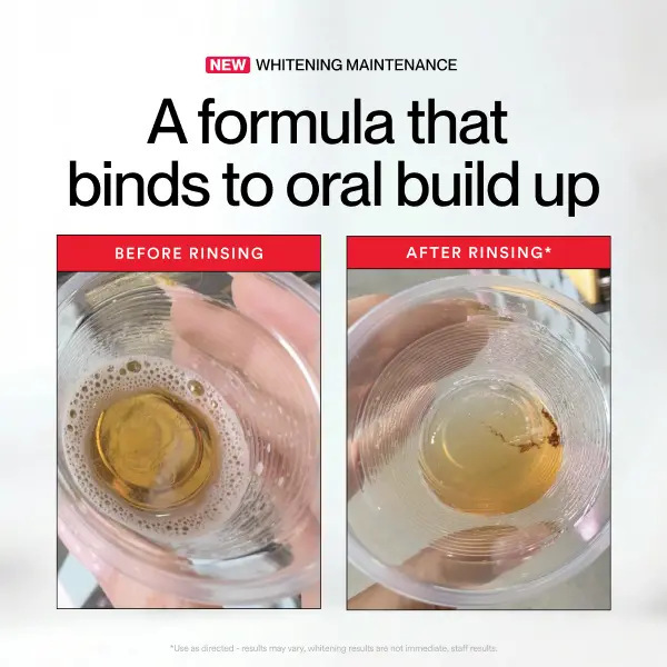 Stain-removing mouthwash