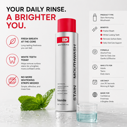 Stain-removing mouthwash