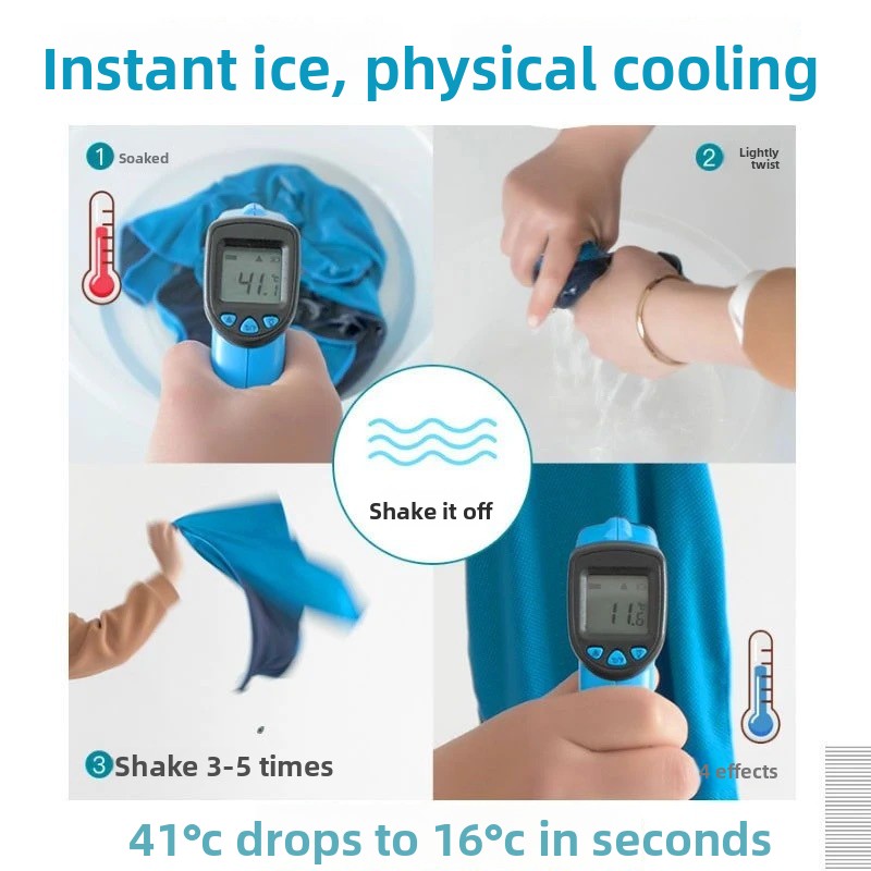 Extended Length Cooling Towel for Sports and Fitness